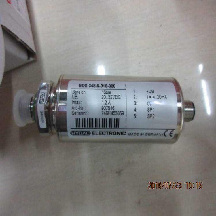 German Hydac / Hedec Eds348-5-016-000 Pressure Relay