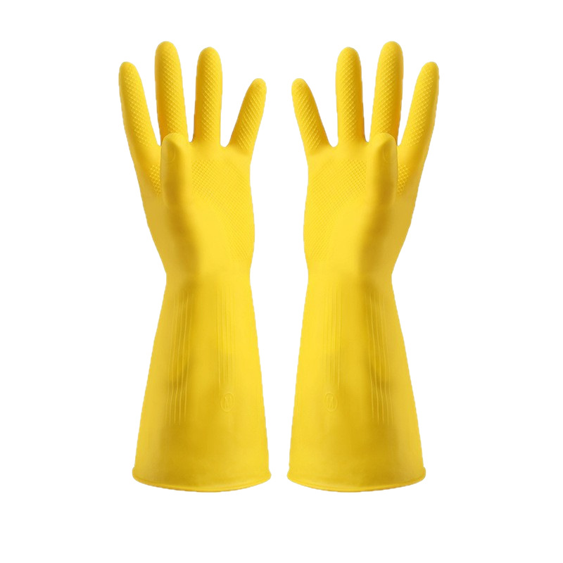 Rubber Housework Dishwashing Gloves Wholesale Rubber Latex Plastic Kitchen Waterproof Tendon Gloves Cleaning Laundry Work