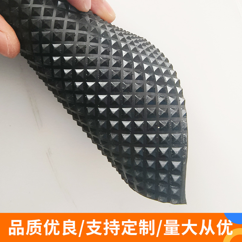 Pyramid Anti-slip Rubber Plate Nanjing Rubber Plate Manufacturer Can Be Used as a Variety of Industrial Flower Pattern Ready-made Diamond Pattern Rubber Plate