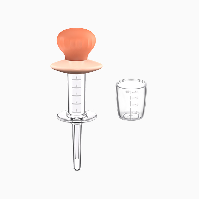 Fruit baby soft rubber products syringe feeder wholesale with scale measuring cup children's juice feeding 1 year old 2