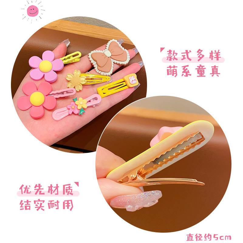 2025 New Dopamine Colorful Children's Hair Clips Cute Little Girls Hair Clips Girls Baby Duckbill Clip Hair Accessories