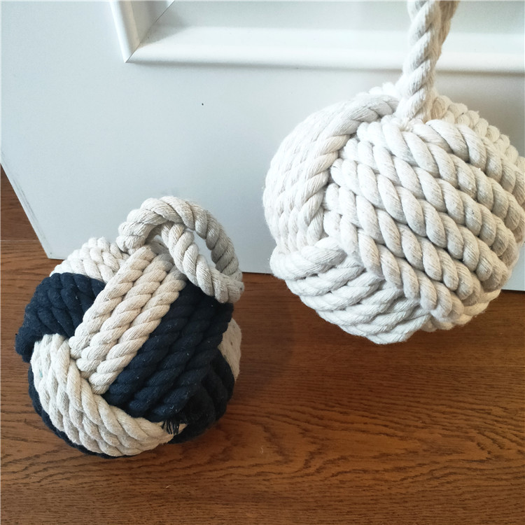 Mediterranean Round Windshield Door Stall Anti-collision Ball Creative Restaurant Bar Decoration Household Cotton and Linen Ball Stall