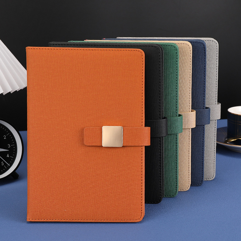 Набор подарочной коробки с блокнотом, можно напечатать логотип для подарков, высококачественный кожаный блокнот A5 для офиса, линованный блокнот для работы