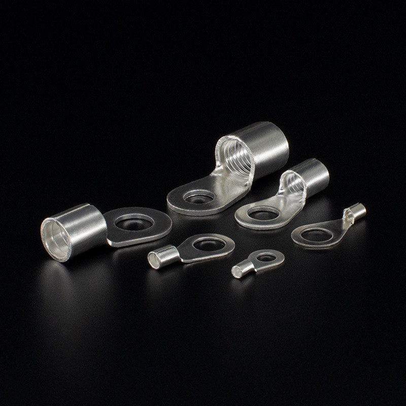 CJH Copper Welding Port Silver-plated OT50-6/8/10/12/16 End Cold-pressed Round Bare Terminal Block Copper Nose