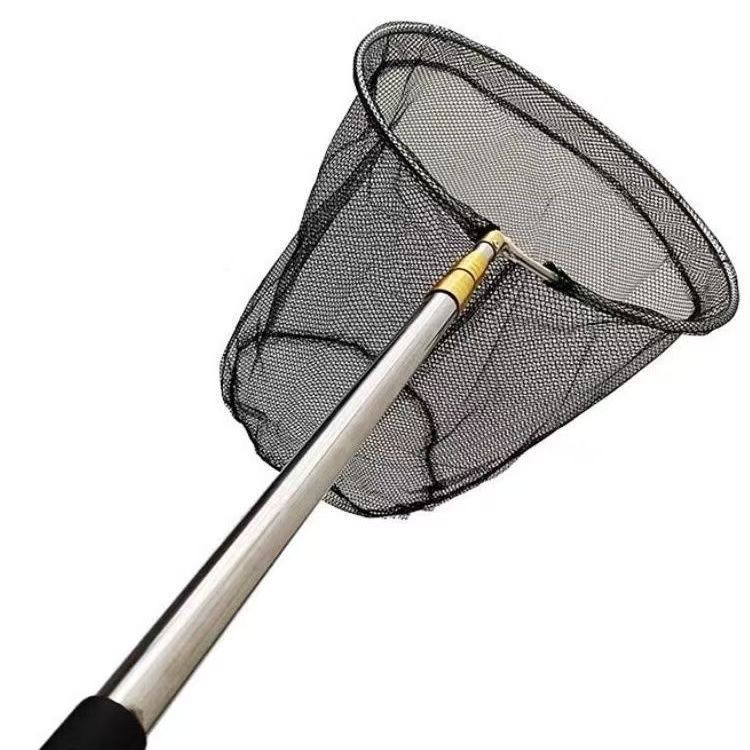 Stainless steel copy net 3 meters 4 meters 5 meters 6 meters 7 meters copy net full set of fishing copy net pole telescopic pole fishing fish copy net