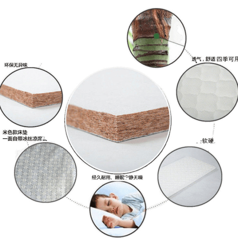 Crib Mattress Coconut Palm Children's Latex Mattress Universal Kindergarten Baby Mattress Factory Supply Chain Wholesale