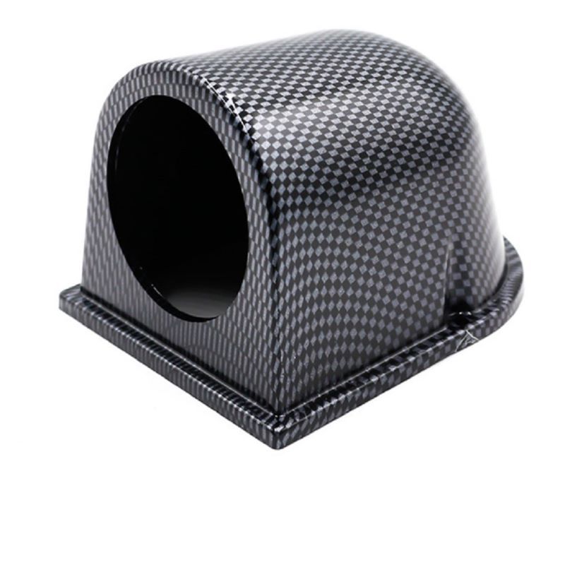 Car instrument modification meter seat single hole instrument frame instrument panel flat bracket carbon fiber 2 inches 52mm