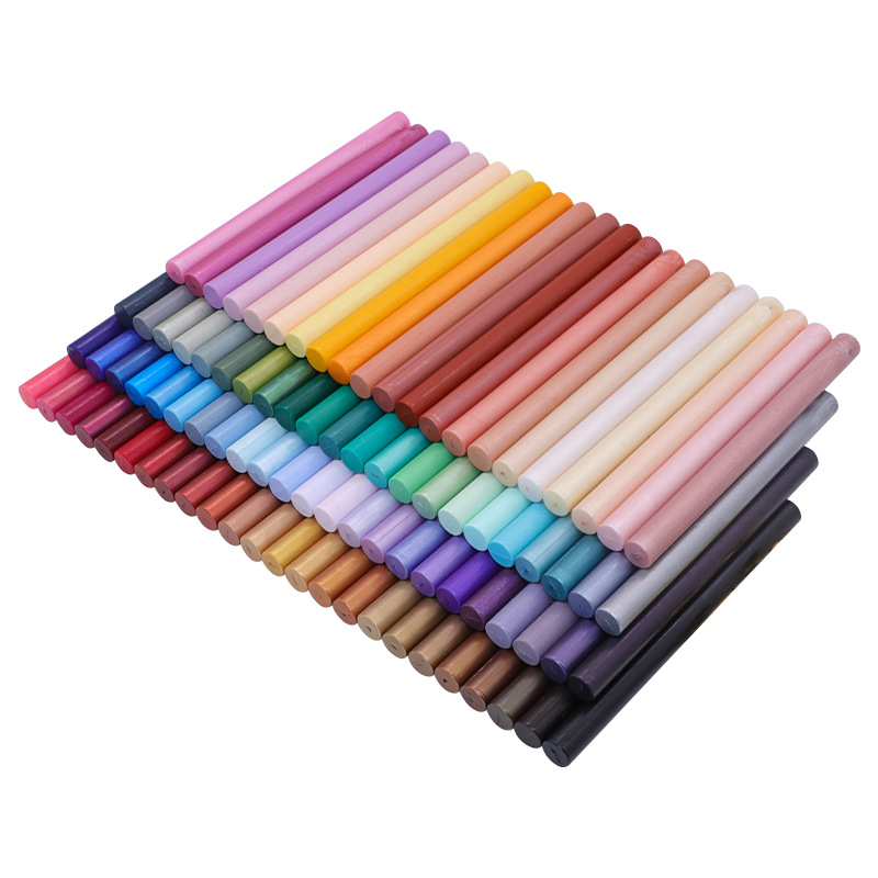 European Color Round Fire Paint Wax Stick 122 Color Fire Paint Wax Stick Golden Retro Fire Paint Seal Wax Stick Envelope Mouth Cheap