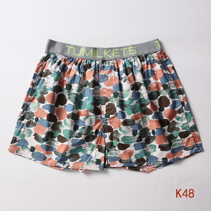 Tumi Source Factory Men's Printed Boxer Shorts Loose Shorts Home Arlo Pants Boxer Panties Cotton Trendy