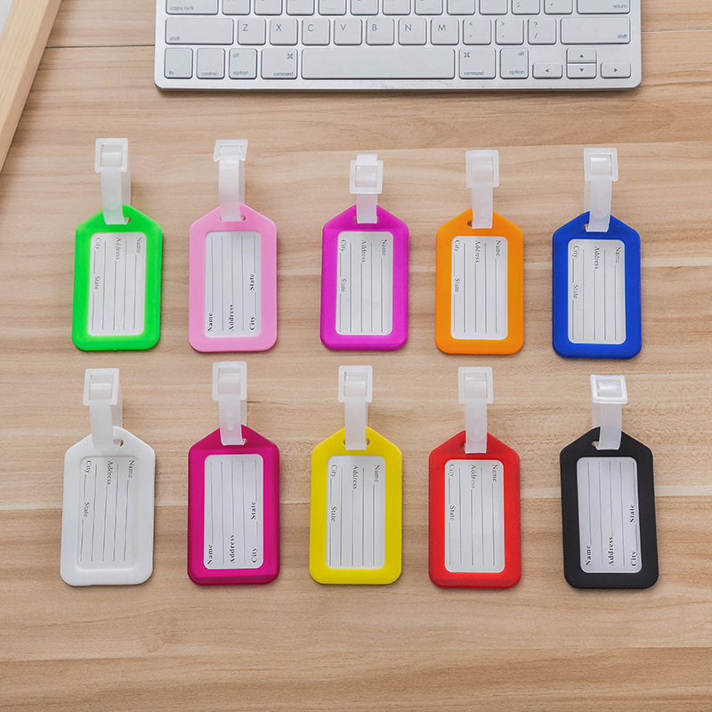 Пластиковый ПП тег для багажа, тег для самолета, аксессуары для путешествий, имя на теге