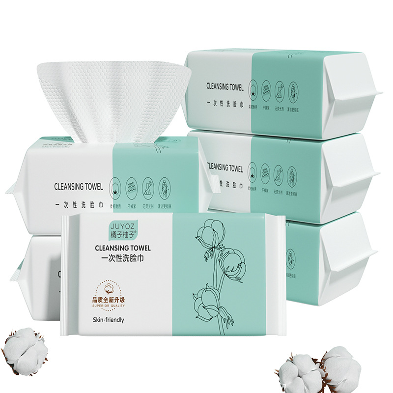 Disposable Facial Cleansing Towel, Cotton Soft Towel, Thickeneded Beauty Removable Facial Cleansing Towel, Facial Makeup Remover, Wet and Dry Facial Cleansing Towel
