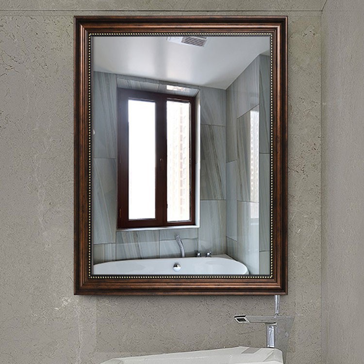 Custom hotel mirror frame mirror photo frame European furniture bathroom mirror wall hanging bathroom mirror home bathroom mirror