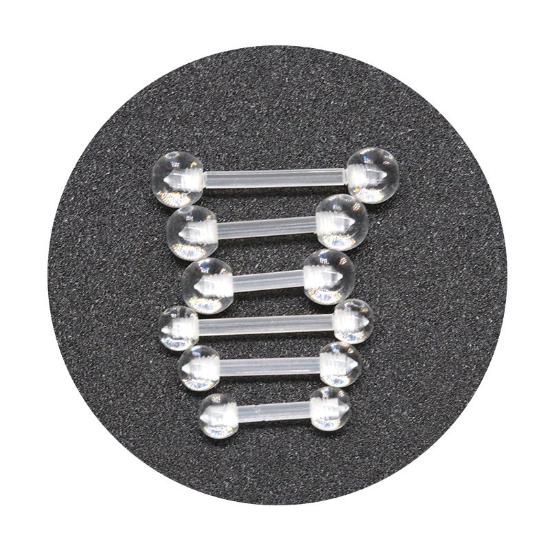 Factory Direct Supply wholesale transparent ear bone nail transparent lip nail piercing jewelry nose nail ear bone nail ear nail piercing jewelry
