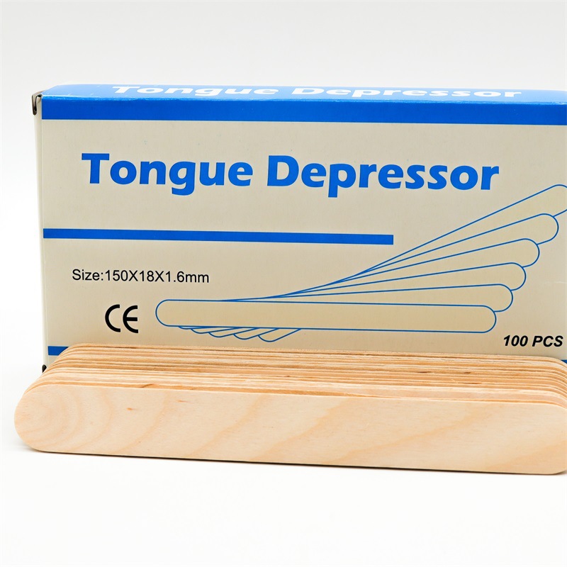 Таблетка для татуировки язык, палочка для перемешивания, пресс для языка, бьюти-стик, березовая деревянная палочка, для салона красоты, в упаковке
