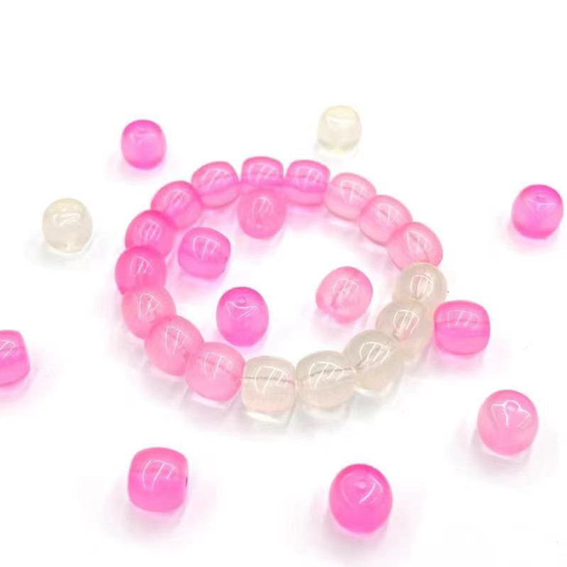 Luminous Gradient Dye Soft Girl's Plate Playing Bracelet High Color Value Little Red Riding Book Explosions Imitation Bodhi Bead Luminous Shake