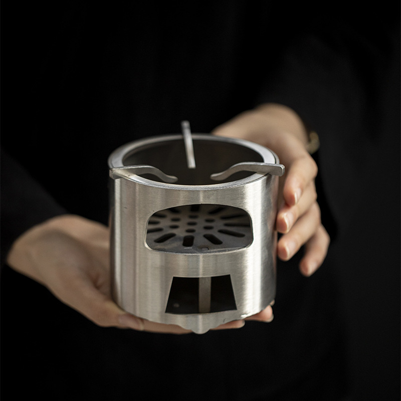 Карбоновая печь из нержавеющей стали 304, спиртовая печь, свечной чайник, металлическая печь для кипячения чая