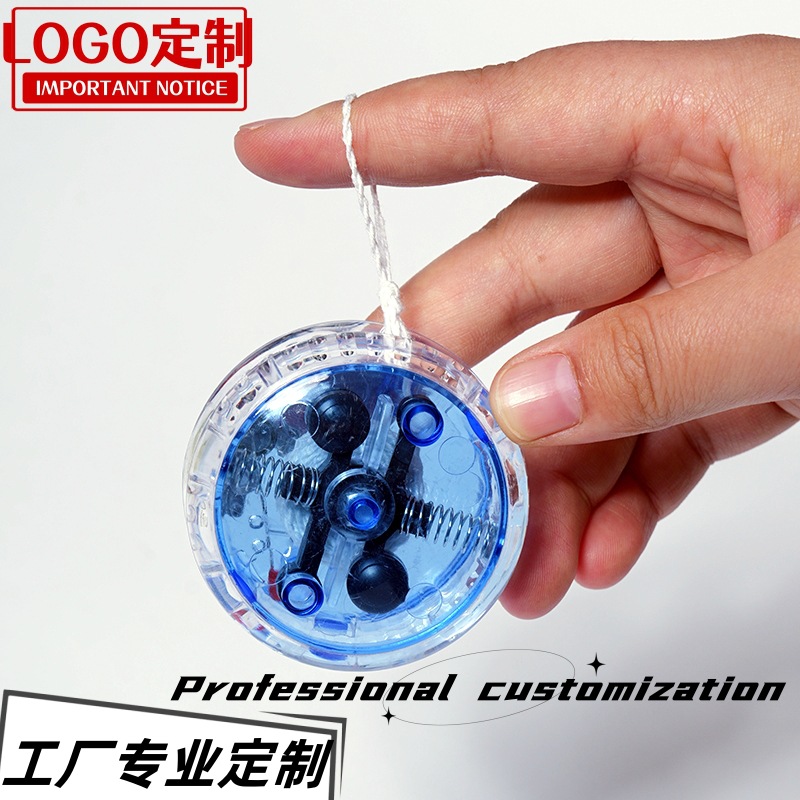 Ностальгическая игрушка светящийся йо-йо йо-йо с логотипом печатью веревка youyou шарик узор глянцевый оптовая продажа