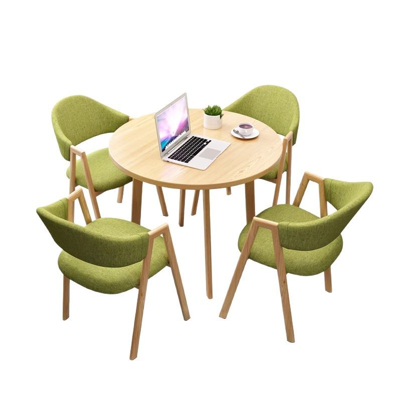 Light Luxury Negotiation Leisure Small Round Table Simple Milk Tea Shop Office Rest Area Guest Reception Table Leisure Small Round Table Nordic
