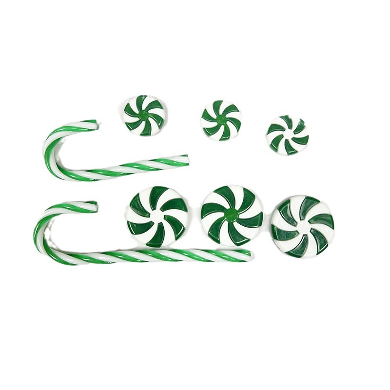 Christmas Candy Red White Green White Candy Windmill Crutch Candy Set Christmas Tree Decorative Charm Amazon Set