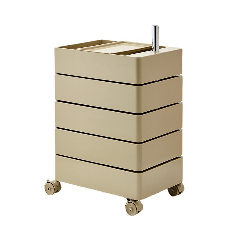 Rotating Storage Cabinet Movable Bedside Table Ins Side Cabinet Simple Scandinavian Storage Cabinet Popular Cosmetics Storage Cabinet