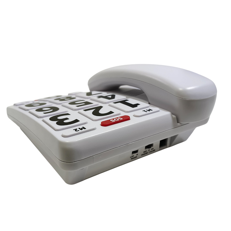 Home landline large number large button elderly fixed wired telephone three groups of speed dial large discount