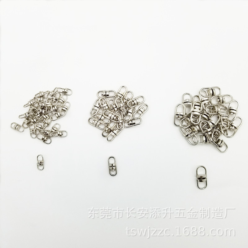 Manufacturers supply key chain 8-word buckle rotating ring rotating buckle diy key accessories jewelry accessories wholesale