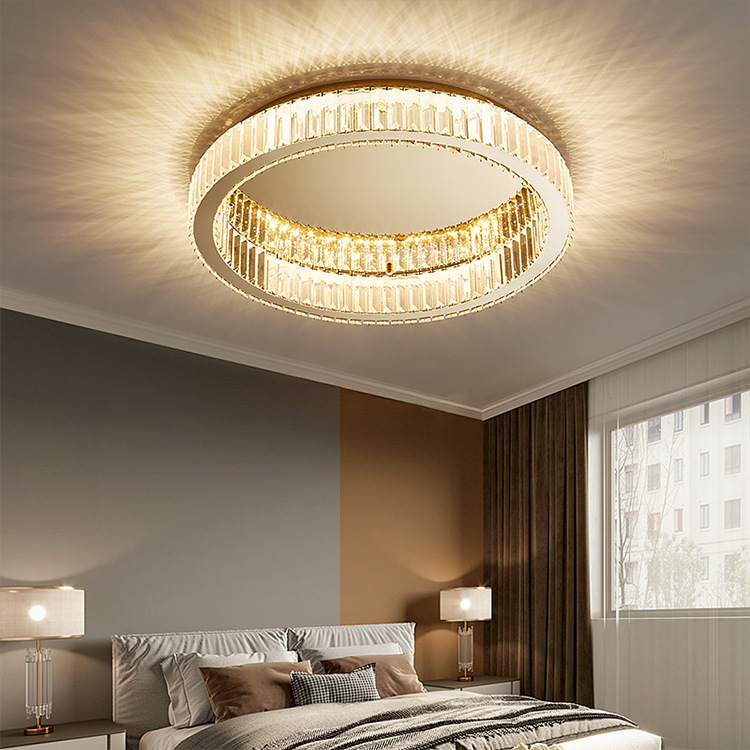 Crystal Ceiling Lamp Led Lamp Italian Accessible Luxury Bedroom Lamp Room Main Lamp Modern Minimalist Restaurant Lighting Cross-Border
