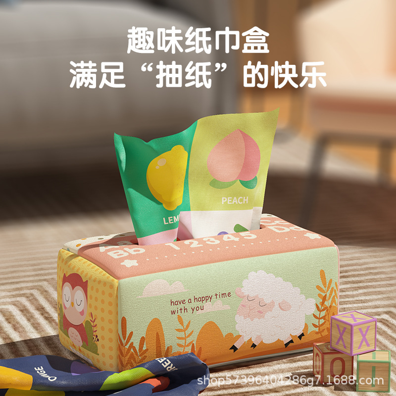 Игрушка с рвущимися салфетками, обучающая игрушка для 0-1 года