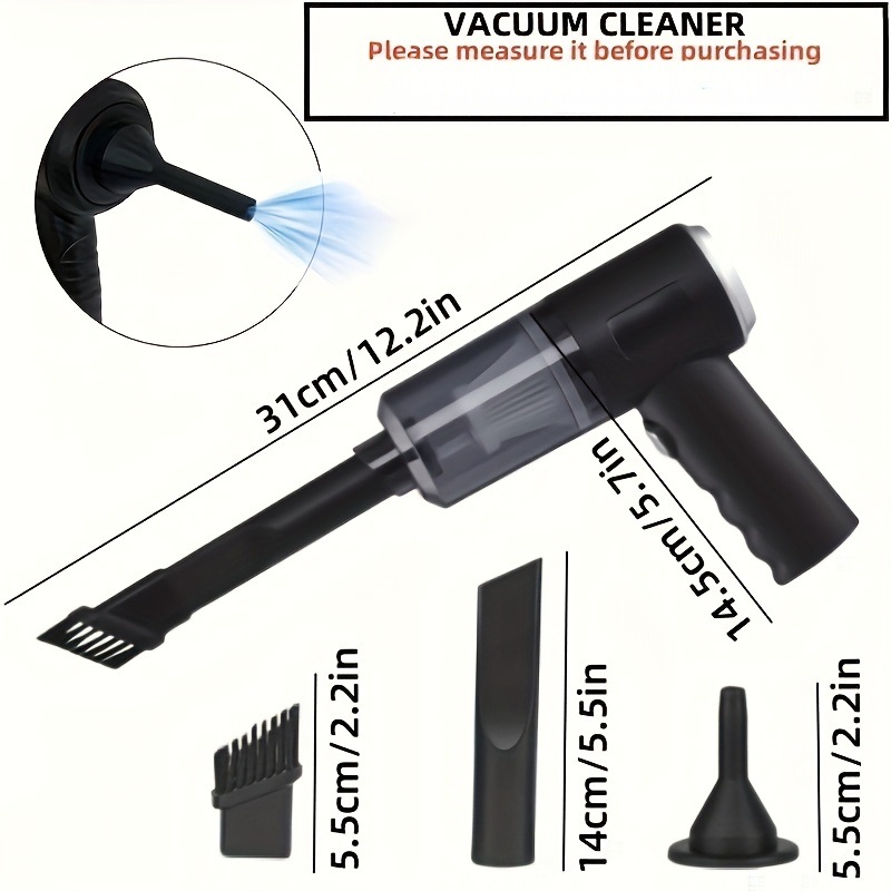 2025 New Cross-Border Dropshipping Small Car and Household Vacuum Cleaner 5000Pa Suction Cross-Border