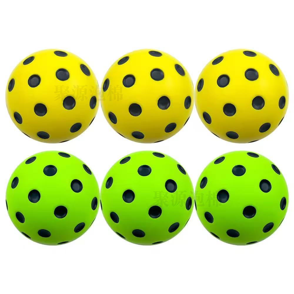 PU Пена 74мм безшумный мяч для пиклбола полиуретановая пена высокая эластичность