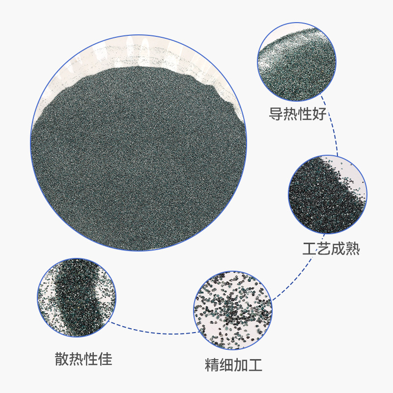 Abrasive Sand Polishing Powder Micro Powder Black Green Sandblasting with Green Silicon Carbide Green Silicon Carbide Wear-Resistant Emery Abrasive