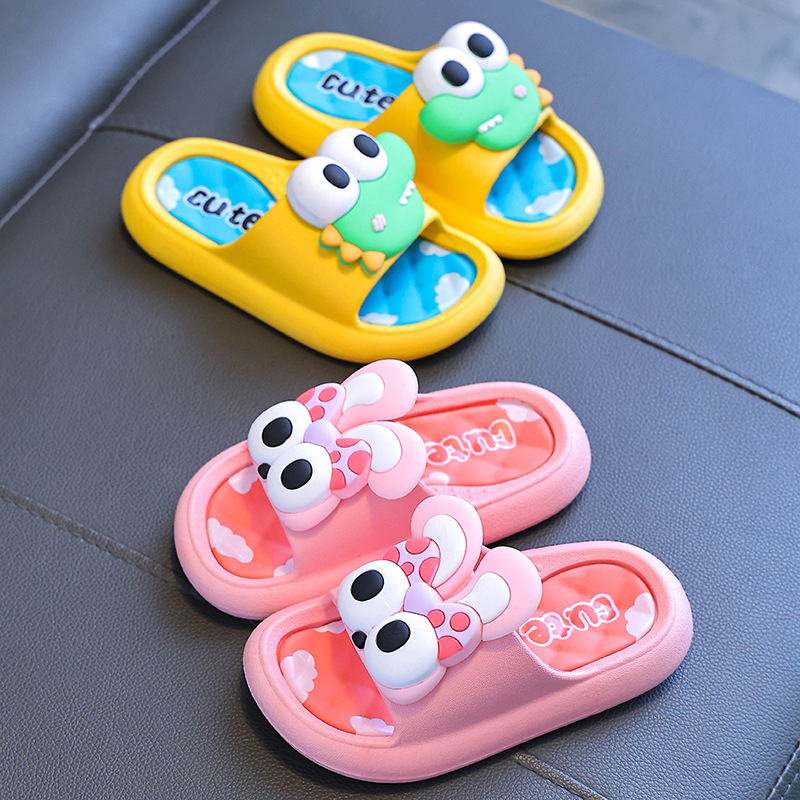 Summer children's slippers boys and girls indoor non-slip soft bottom Bath Children parent-child baby children Beach slippers