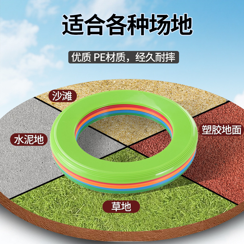 Plastic Loop Soft Frisbee Game Gift Event Outdoor Beach Game Boomerang Hollow Frisbee in stock