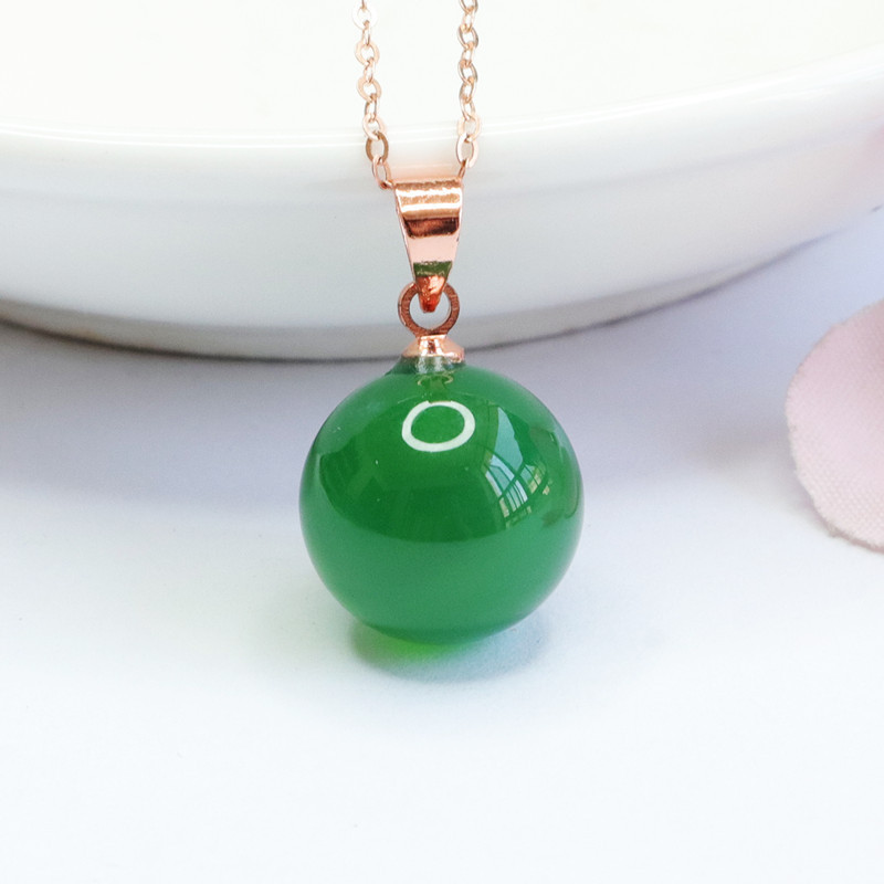 Juanyu Customized Ice Chrysoprase Pendant Agate Beads Jewelry Factory Live Broadcast Mn 2040709
