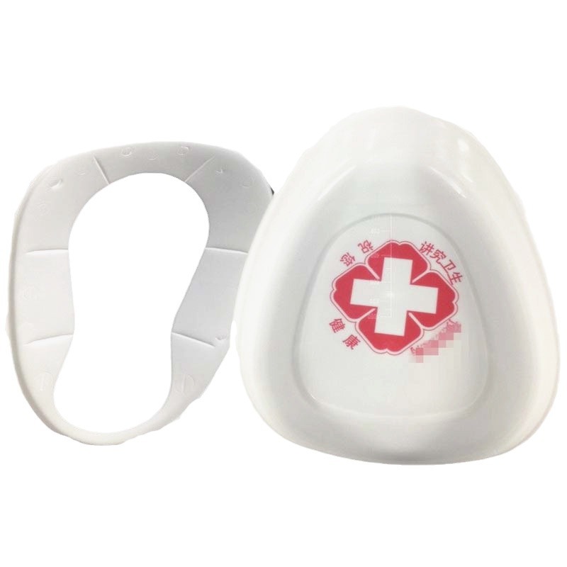 Plastic Split Potty Manufacturer with Cover Medical Potty for the Elderly Care Bedridden Potty Integrated Potty