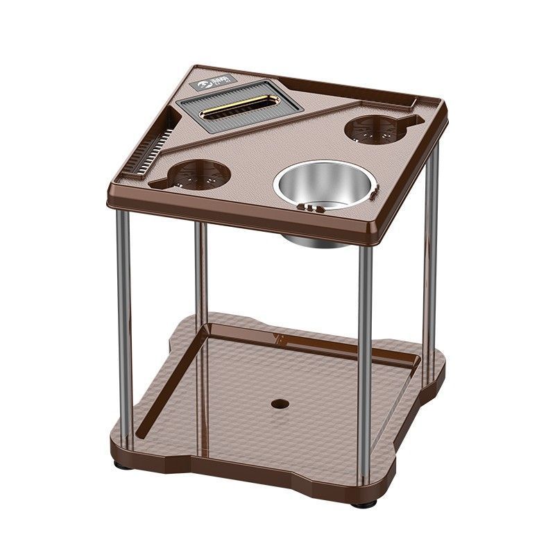 Mahjong Table Coffee Table Tea Rack Chess and Card Room Small Coffee Table Next to Mahjong Machine Ashtray Water Cup Holder Mahjong Hall Tea Table