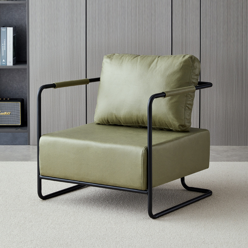 Sofa Chair Single Industrial Style Iron Art Accessible Luxury Small Apartment Living Room Balcony Popular Hotel Rest Area Leisure Sofa