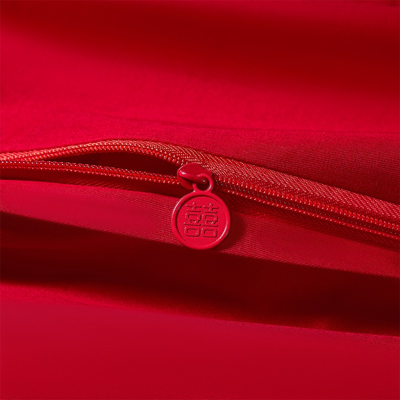 Wedding Pure Cotton Four-Piece Set, Bright Red Wedding Bedding, Newlywed Bedding, Wedding Room Dowry Quilt Cover, Wedding Quilt Cover Wholesale