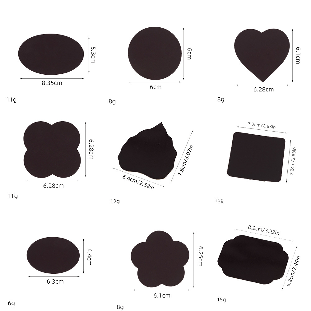 Embroidery soft magnetic accessories magnetic round Picture frame mounting handmade DIY tie-dyed refrigerator sticker D adhesive soft magnetic accessories