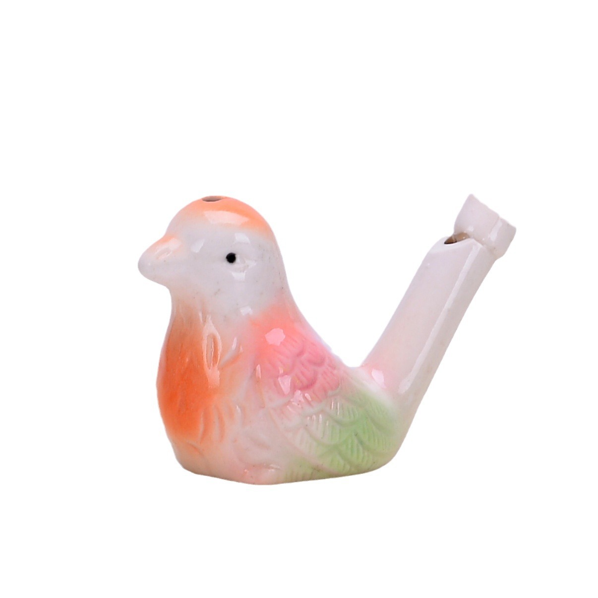 Ceramic Waterbird Whistle with Rope Bird Whistle Bird Whistle Toy Bird Flute Ring Stall Tourist Souvenirs