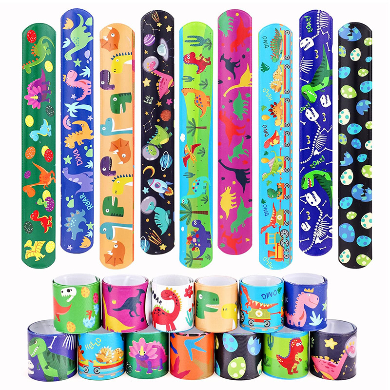 24 Types of Dinosaur Unicorn Snap Rings Factory Direct Sales Holiday Gifts School Gift Bracelets Wholesale