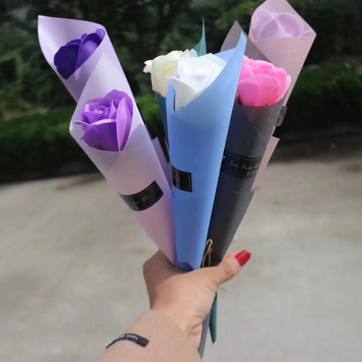 Single Soap Rose Bouquet Mother's Day Soap Gift Company Event Corporate Gift Manufacturer Wholesale Handmade Soap