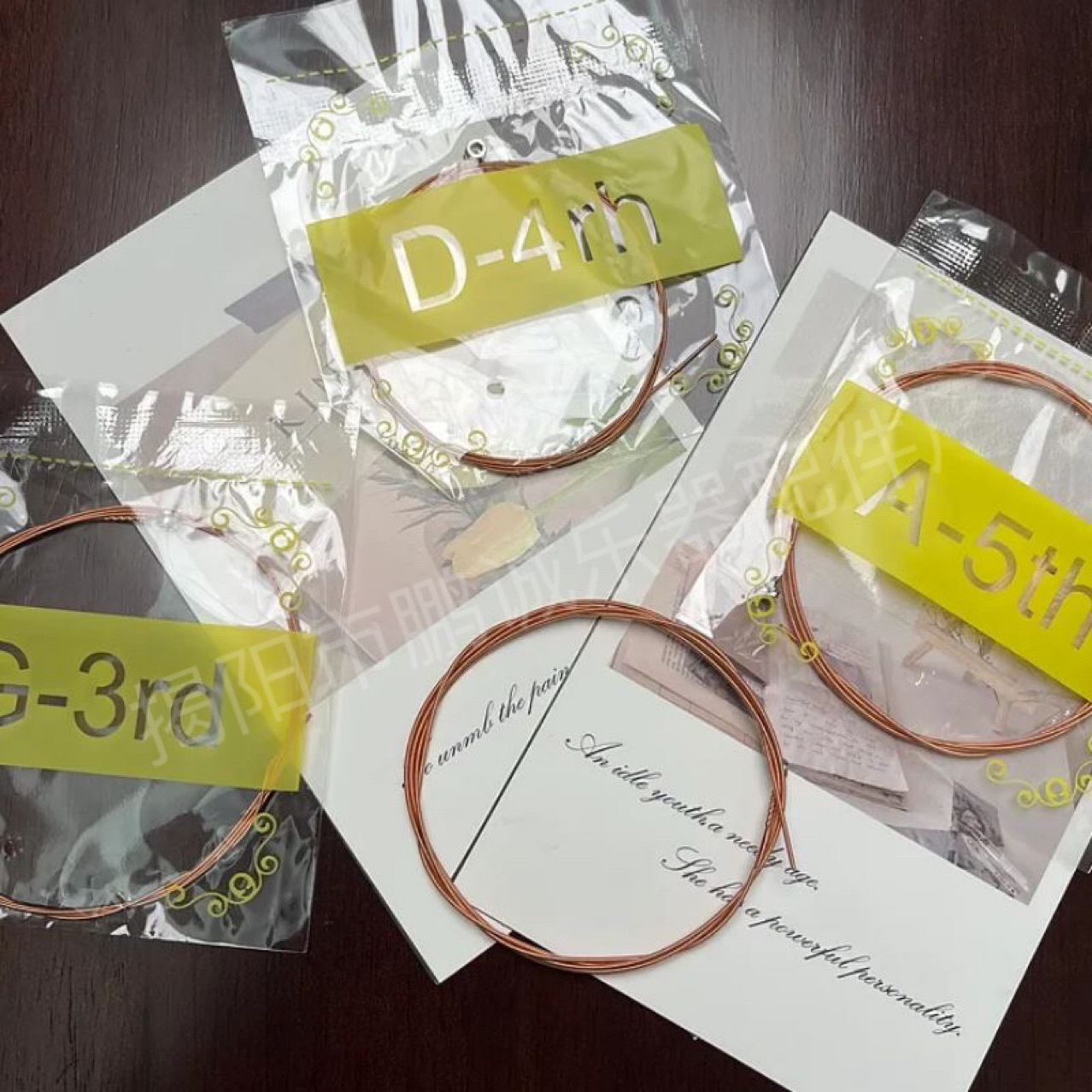 Guitar Strings 1-6 Strings Acoustic Guitar Loose Strings Stainless Steel Wire Sealed Bag Bulk Strings Folk