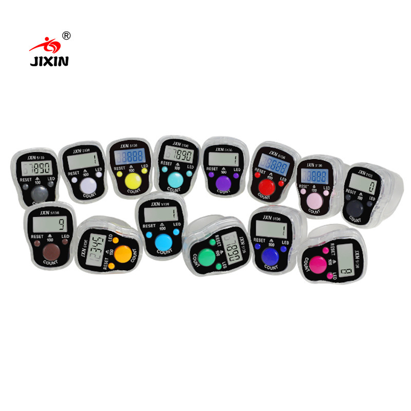 Ring counter 100 whole flash light prompt clear flash light prompt with LED light finger counting hand press