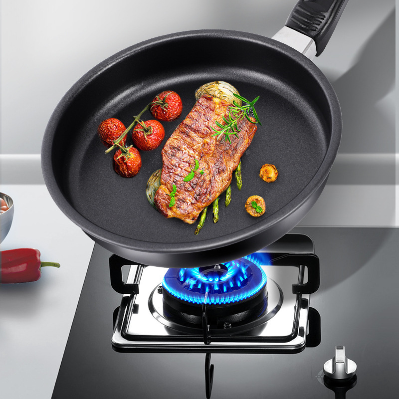 High quality iron household non-stick pan fried egg pancake pan multi-size wholesale iron pan with handle