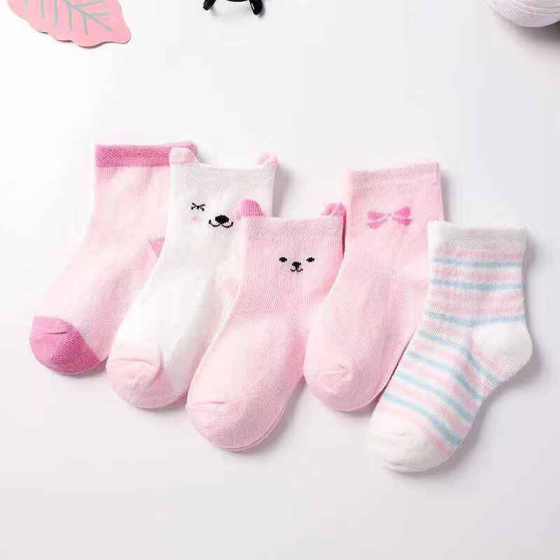 Cross-Border Wholesale Spring and Autumn Children's Socks Boys and Girls Cartoon Mid-Calf Socks Students Children Cute Baby Cotton