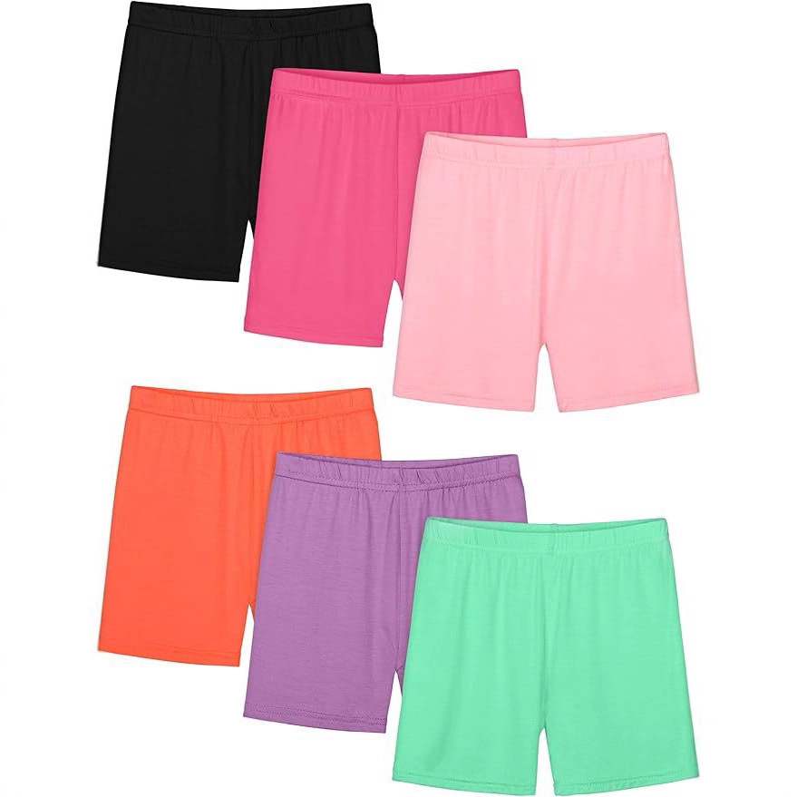 Girls Dance Shorts Toddler Bicycle Biker Security Pants Children's Insurance Pants Multicolor Girls Clothing Cross-Border
