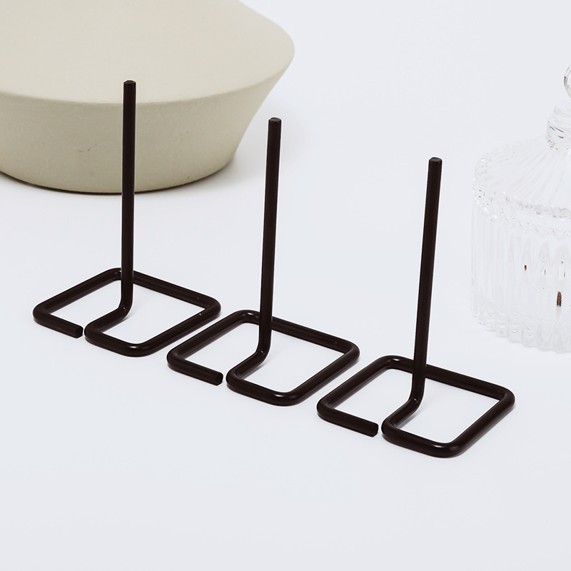 Wholesale Metal Shelf for Rare Stones, Amethyst Cluster Stand Base, Iron Art Ornament Display Rack, Cross-Border Decoration Iron Art