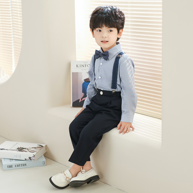 Children's suit suit spring and summer new baby birthday flower children's dress boy host chorus costume