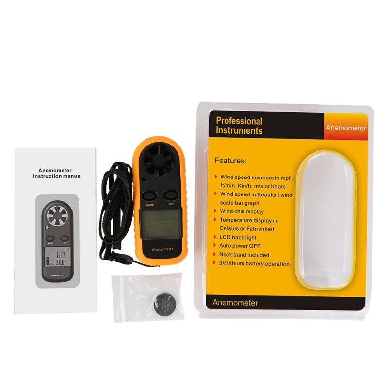 Biaozhi Gm816 Handheld Digital Anemometer Wind Speed Measurement Fan Air Conditioner Computer Measurement Anemometer Wholesale